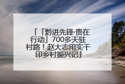 「黔进先锋·贵在行动」700多天驻村路！赵大志用实干印乡村振兴记