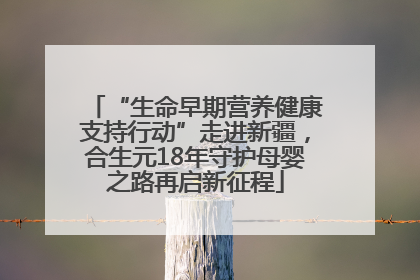 “生命早期营养健康支持行动”走进新疆，合生元18年守护母婴之路再启新征程