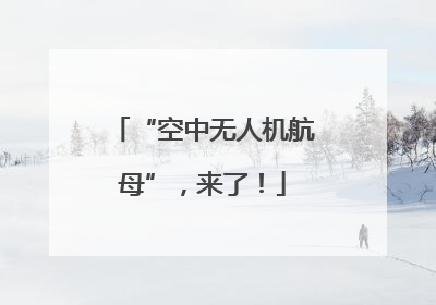 “空中无人机航母”，来了！