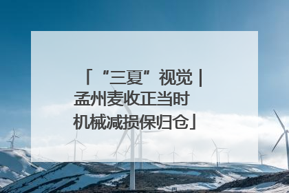 “三夏”视觉｜孟州麦收正当时 机械减损保归仓