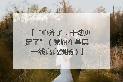 “心齐了，干劲更足了”（党旗在基层一线高高飘扬）