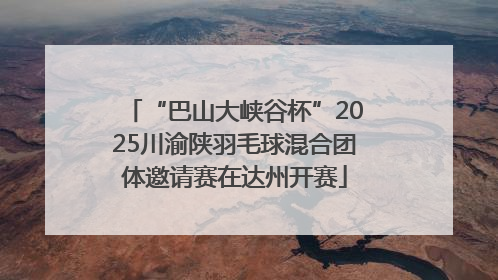 “巴山大峡谷杯”2025川渝陕羽毛球混合团体邀请赛在达州开赛