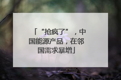 “抢疯了”，中国能源产品，在邻国需求暴增