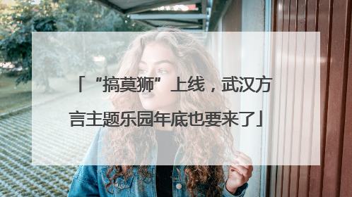 “搞莫狮”上线，武汉方言主题乐园年底也要来了