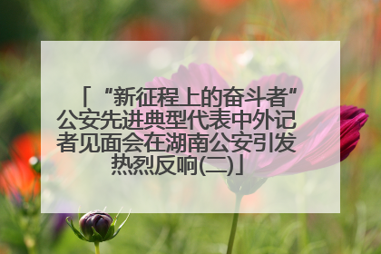 “新征程上的奋斗者”公安先进典型代表中外记者见面会在湖南公安引发热烈反响(二)