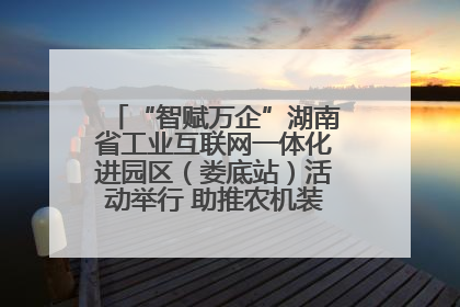 “智赋万企”湖南省工业互联网一体化进园区（娄底站）活动举行 助推农机装备产业高质量发展