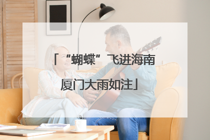 “蝴蝶”飞进海南 厦门大雨如注