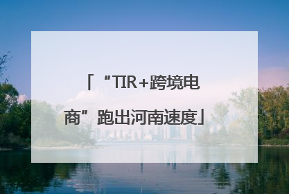 “TIR+跨境电商”跑出河南速度