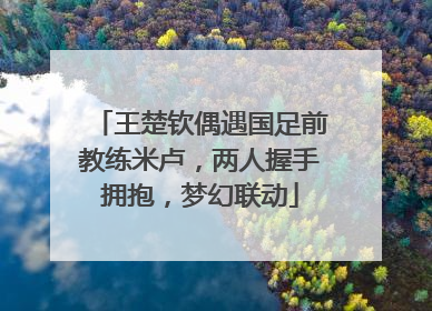 王楚钦偶遇国足前教练米卢，两人握手拥抱，梦幻联动
