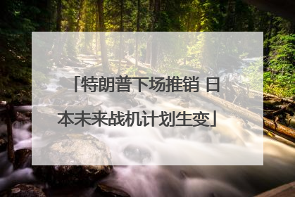 特朗普下场推销 日本未来战机计划生变