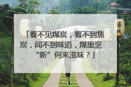 看不见煤炭，看不到焦炭，闻不到味道，煤里烹“新”何来滋味？