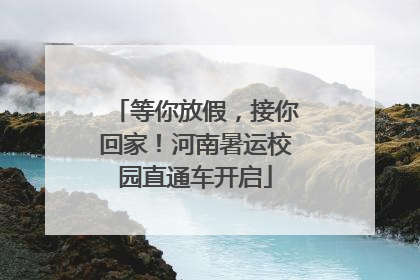 等你放假，接你回家！河南暑运校园直通车开启
