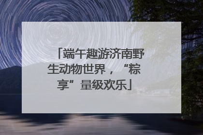 端午趣游济南野生动物世界，“粽享”量级欢乐