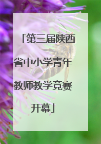 第三届陕西省中小学青年教师教学竞赛开幕