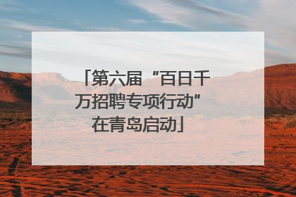 第六届“百日千万招聘专项行动”在青岛启动