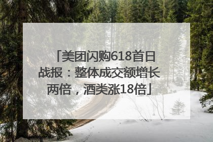 美团闪购618首日战报：整体成交额增长两倍，酒类涨18倍