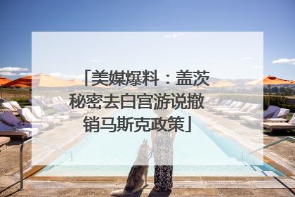 美媒爆料：盖茨秘密去白宫游说撤销马斯克政策