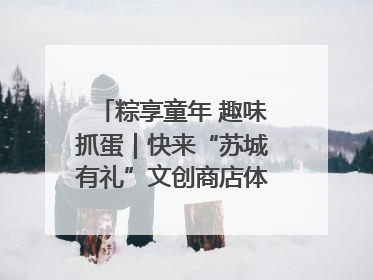 粽享童年 趣味抓蛋｜快来“苏城有礼”文创商店体验民俗活动