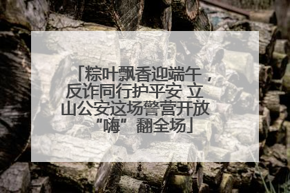 粽叶飘香迎端午，反诈同行护平安 立山公安这场警营开放“嗨”翻全场