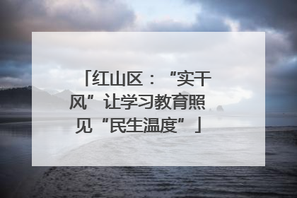红山区：“实干风”让学习教育照见“民生温度”