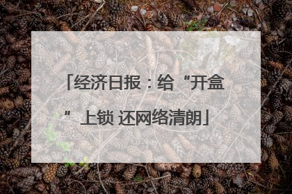 经济日报：给“开盒”上锁 还网络清朗