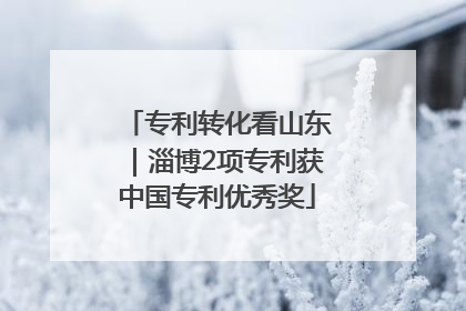 专利转化看山东｜淄博2项专利获中国专利优秀奖