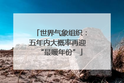 世界气象组织：五年内大概率再迎“最暖年份”
