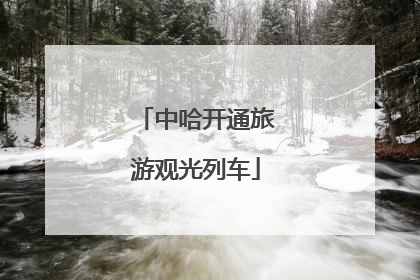 中哈开通旅游观光列车