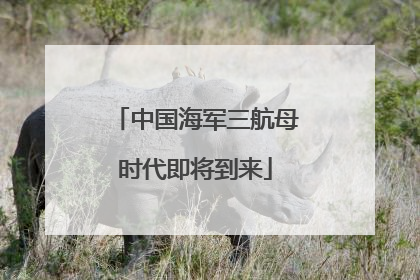 中国海军三航母时代即将到来
