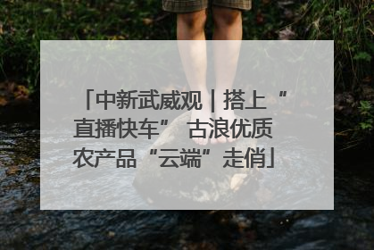 中新武威观｜搭上“直播快车” 古浪优质农产品“云端”走俏
