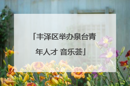 丰泽区举办泉台青年人才 音乐荟