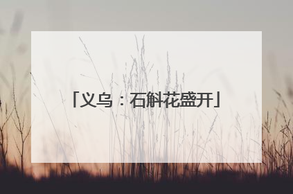 义乌：石斛花盛开