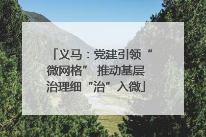 义马：党建引领“微网格” 推动基层治理细“治”入微