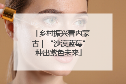 乡村振兴看内蒙古｜“沙漠蓝莓”种出紫色未来