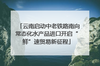 云南启动中老铁路南向常态化水产品进口开启“鲜”速贸易新征程