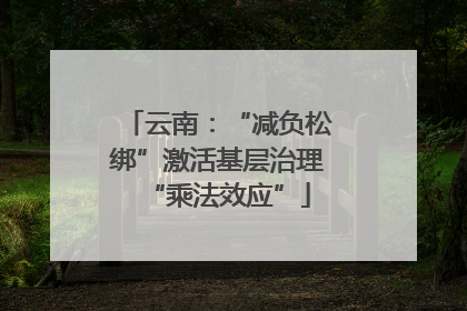 云南：“减负松绑”激活基层治理“乘法效应”