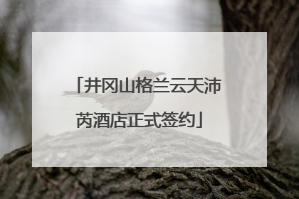井冈山格兰云天沛芮酒店正式签约