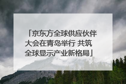 京东方全球供应伙伴大会在青岛举行 共筑全球显示产业新格局