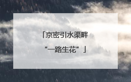 京密引水渠畔“一路生花”