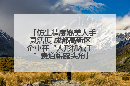 仿生精度媲美人手灵活度 成都高新区企业在“人形机械手”赛道崭露头角