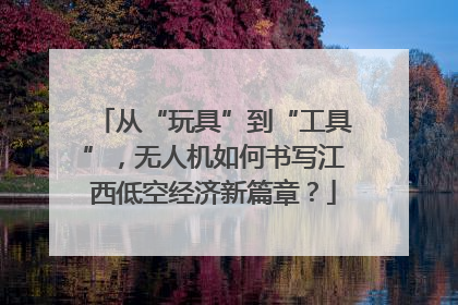从“玩具”到“工具”，无人机如何书写江西低空经济新篇章？