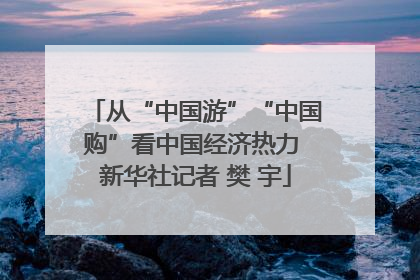 从“中国游”“中国购”看中国经济热力 新华社记者 樊 宇
