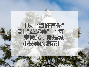 从“海好有你”到“益起美”：每一束微光，都是城市最美的浪花