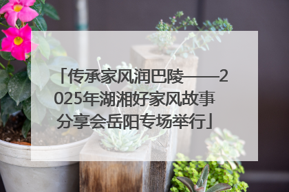 传承家风润巴陵——2025年湖湘好家风故事分享会岳阳专场举行