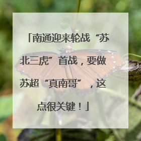 南通迎来轮战“苏北三虎”首战，要做苏超“真南哥”，这点很关键！