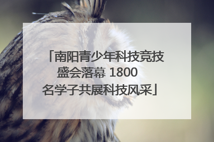 南阳青少年科技竞技盛会落幕 1800 名学子共展科技风采