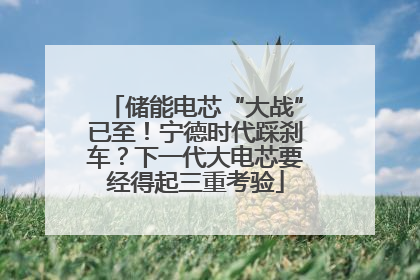 储能电芯“大战”已至！宁德时代踩刹车？下一代大电芯要经得起三重考验