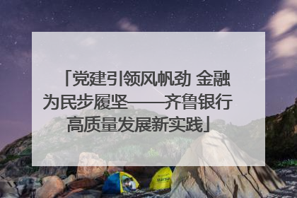 党建引领风帆劲 金融为民步履坚——齐鲁银行高质量发展新实践
