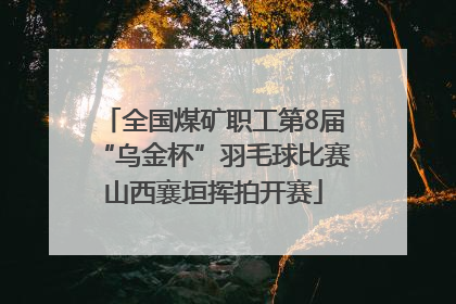 全国煤矿职工第8届“乌金杯”羽毛球比赛山西襄垣挥拍开赛