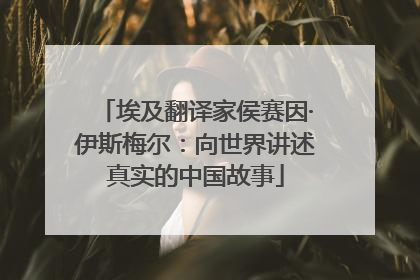 埃及翻译家侯赛因·伊斯梅尔：向世界讲述真实的中国故事